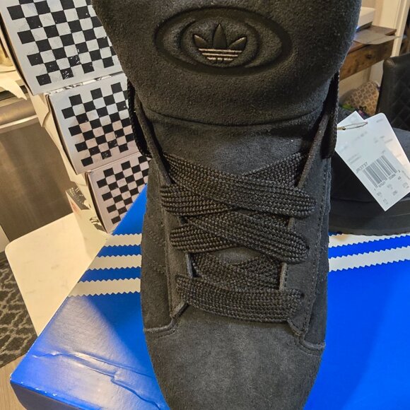 adidas Campus 00s Winter Mid Black Suede Boots Shoes Mens Sz 10 JR3737 NEW - Picture 3 of 16